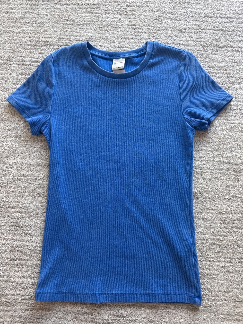 Aritzia Kids Short-Sleeve Tee in Bright Blue